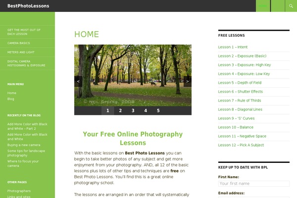 WordPress website example screenshot