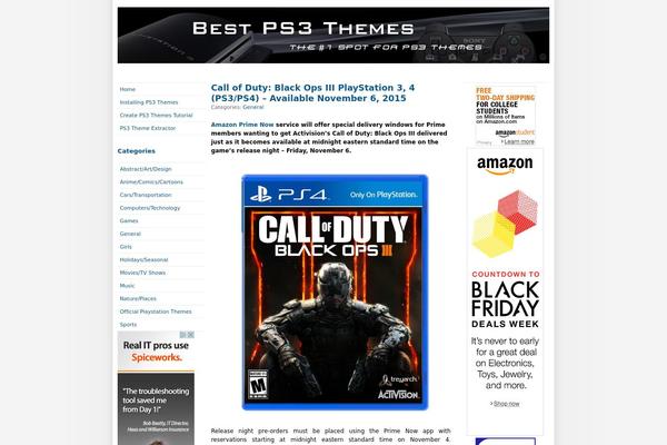 ps3 WordPress theme, websites list used ps3 theme ps3 theme websites examples