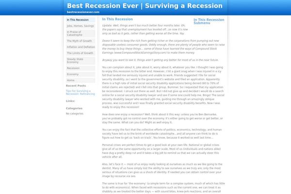 bestrecessionever.com site used Techdesignscouk-002-v10