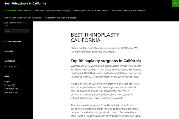bestrhinoplastycalifornia.com site used Twenty Sixteen