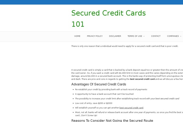 bestsecuredcreditcard.org site used Vizio
