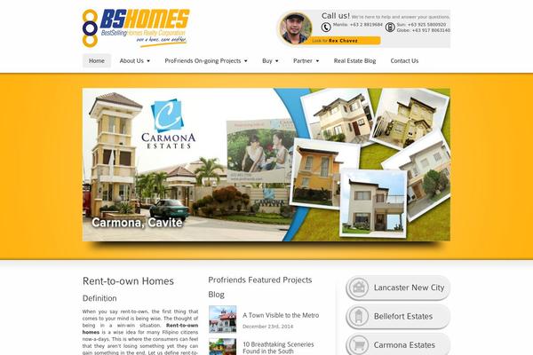 WordPress website example screenshot