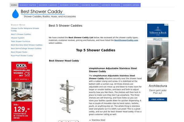 bestshowercaddy.com site used Thesis_182