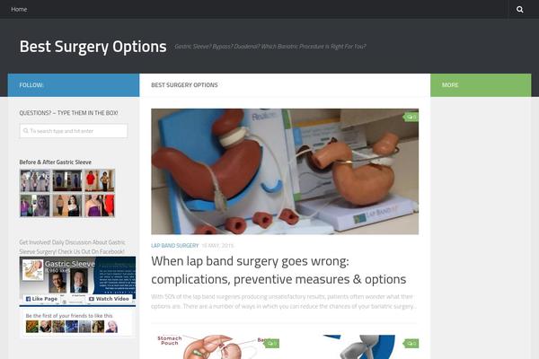 Hueman theme site design template sample