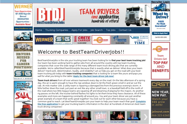 bestteamdriverjobs.com site used Bestteamdriverjobs