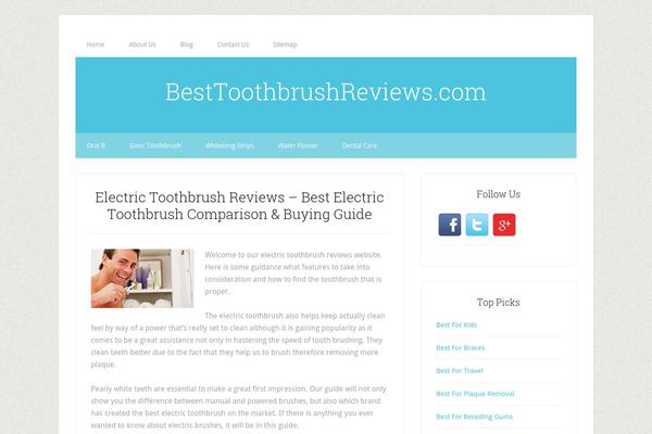 besttoothbrushreviews.com site used Lifestyle Pro