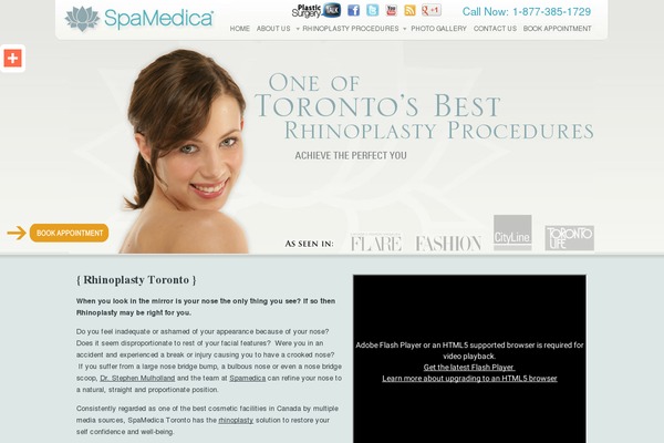 besttorontorhinoplasty.com site used Spamedica-blog-theme