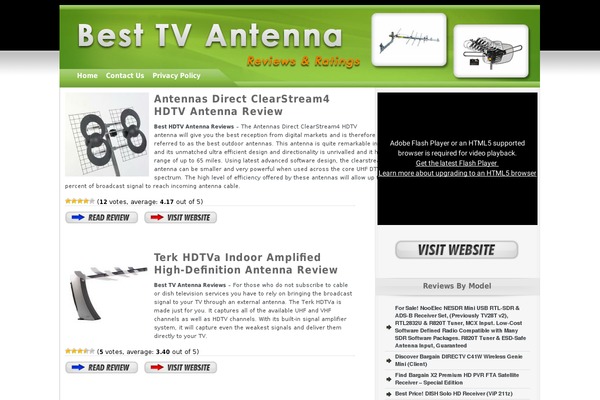 besttvantennareviews.com site used Cleanreviews