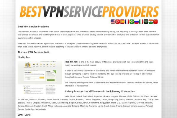bestvpnserviceproviders.net site used Bestvpnserviceproviders.net