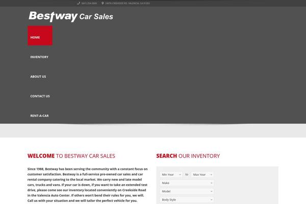 bestwaycarsales.com site used Automotive Car Dealership Business WordPress Theme