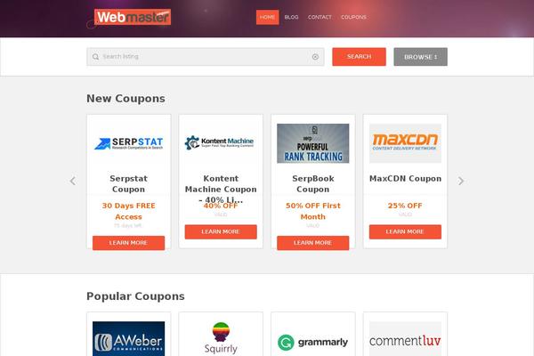 bestwebmastercoupons.com site used Couponize Css