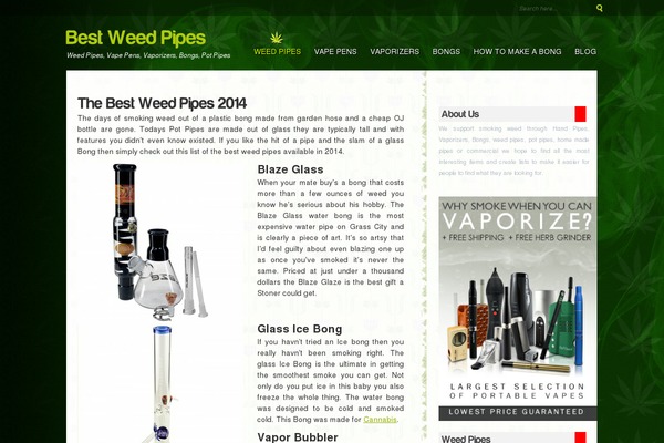 bestweedpipes.com site used Marijuanna