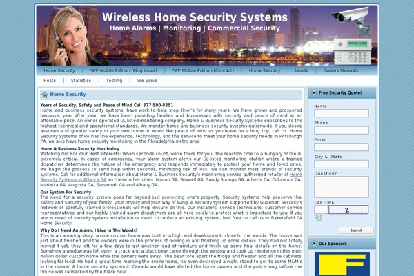 bestwirelesshomesecurity.com site used Asecurity