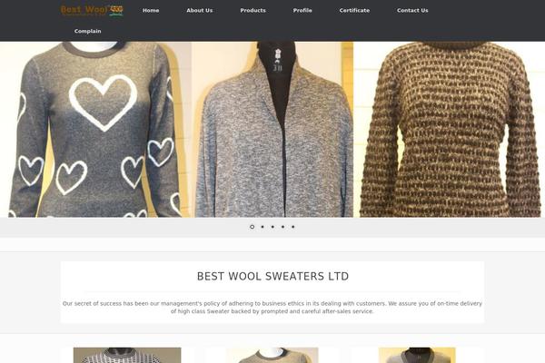 Vantage theme site design template sample