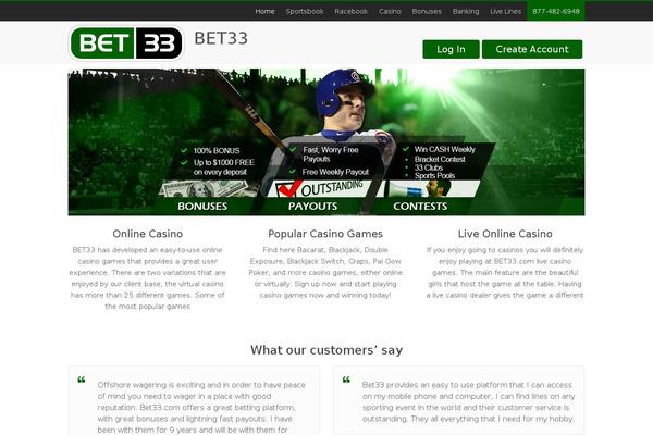 bet33.com site used Accelerate Pro