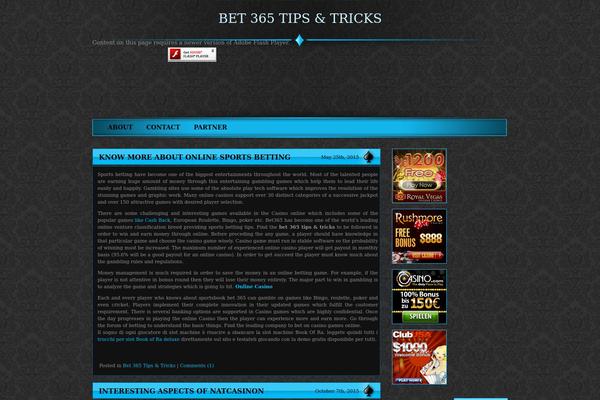bet365sport.us site used Shinypoker