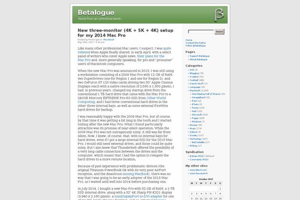 betalogue.com site used Betalogue