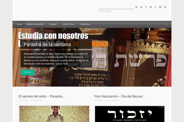 evolve theme site design template sample