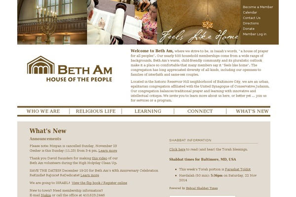 bethambaltimore.org site used Bethambaltimore