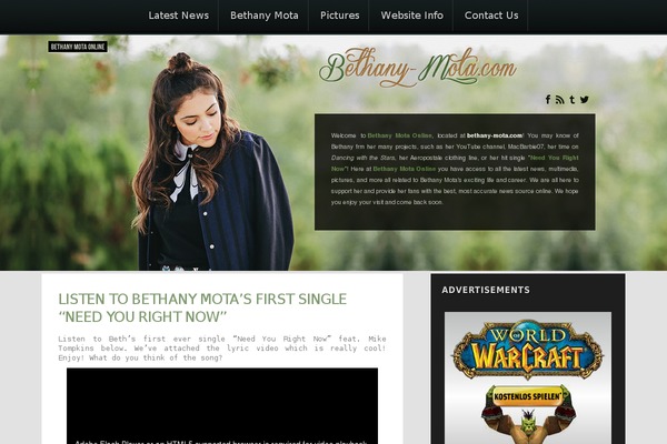 bethany-mota.com site used Theme-re-pgslot77