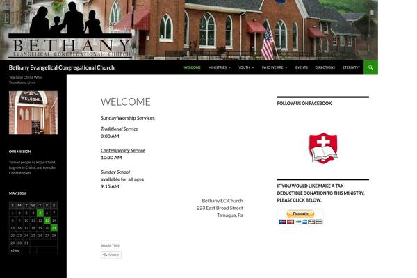 WordPress website example screenshot