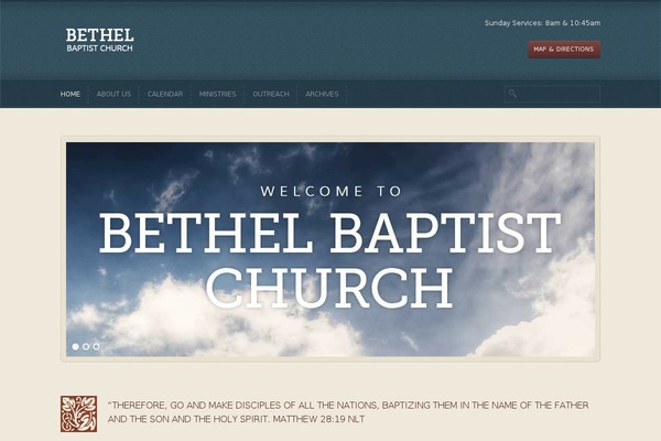 Gospel-wp theme site design template sample