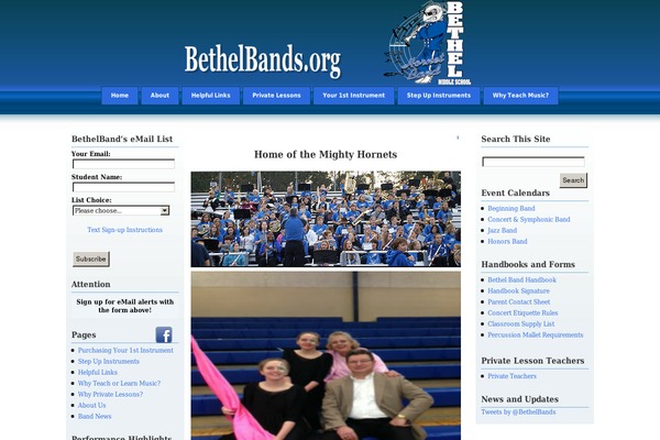 bethelbands.org site used Ambient-glo-1