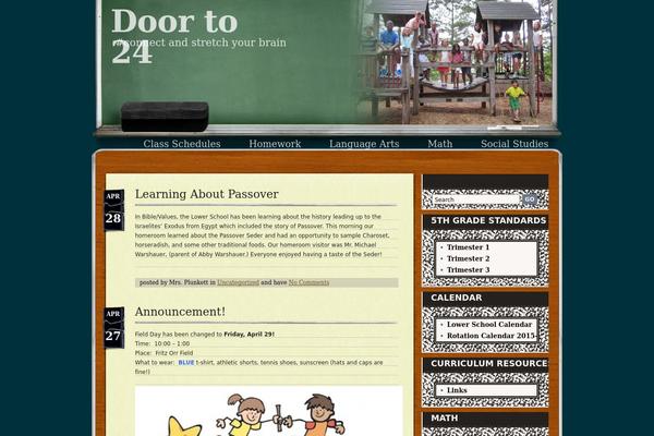 ClassRoom Blog theme site design template sample