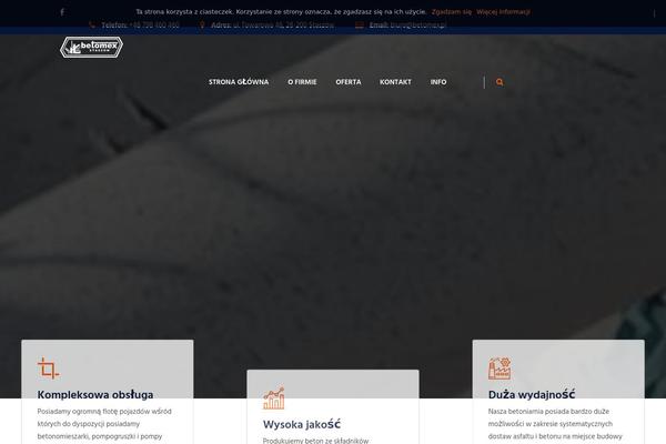 Dustrial theme site design template sample