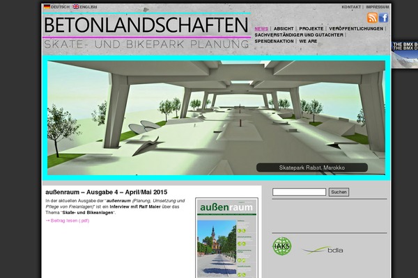 betonlandschaften.de site used Betonlandschaften