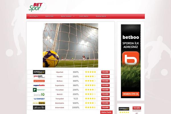 betspor.net site used Responsive
