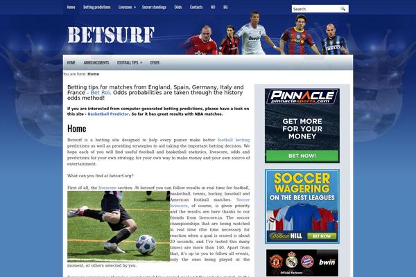 betsurf.org site used Footballsite-ready
