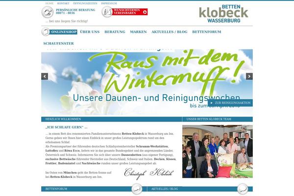 betten-klobeck.de site used Websplash