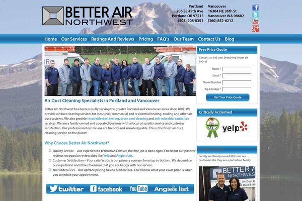 betterairnorthwest.com site used Ews-theme