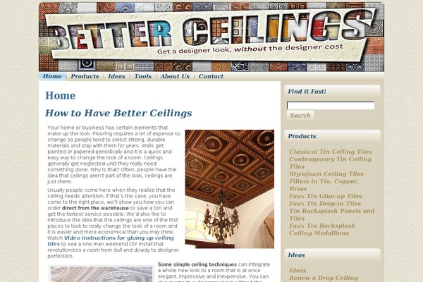 betterceilings.com site used Betterceilings