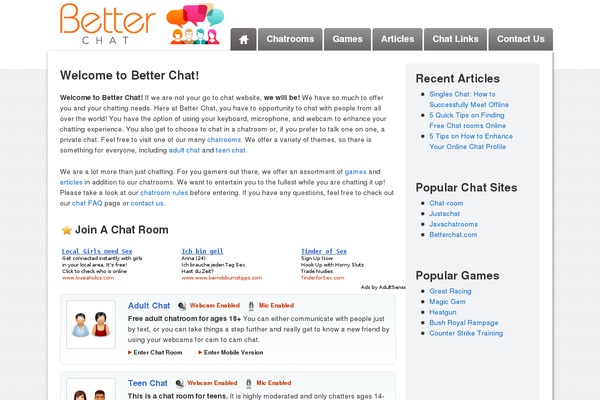 betterchat.com site used Betterchat