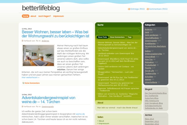 betterlifeblog.de site used Fervens-c