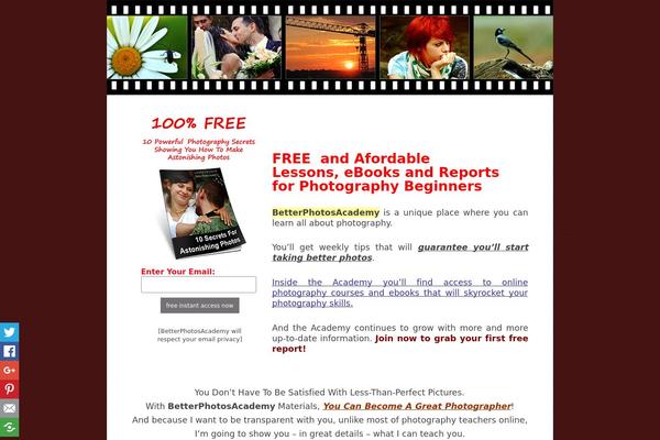 betterphotosacademy.com site used Clicknpage