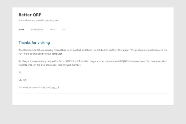 WordPress website example screenshot