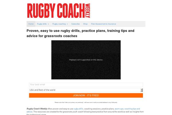 betterrugbycoaching.com site used Woo Child