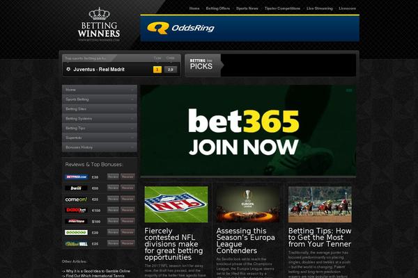 betting-winners.com site used Winners