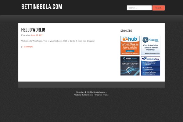 Underfire theme site design template sample