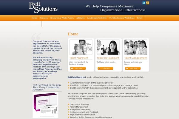 bettsolutions.com site used Bett2014