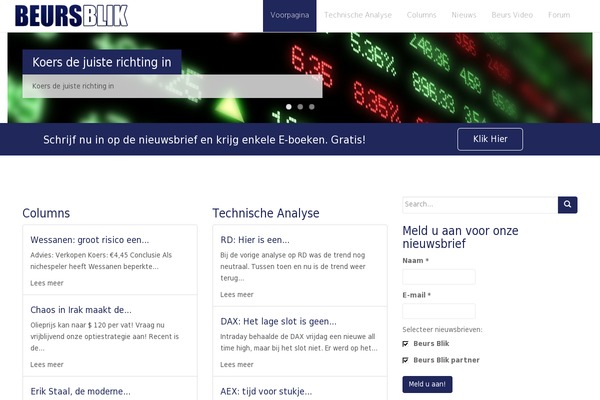beursblik.nl site used Presspen