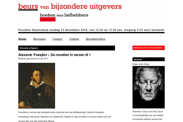 beurskleineuitgevers.nl site used Beurs