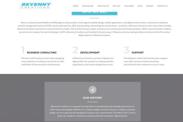 WordPress website example screenshot