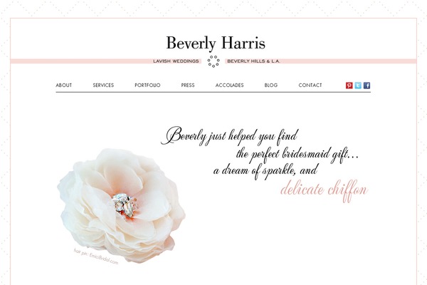 beverlyharrisweddings.com site used Beverlyharris