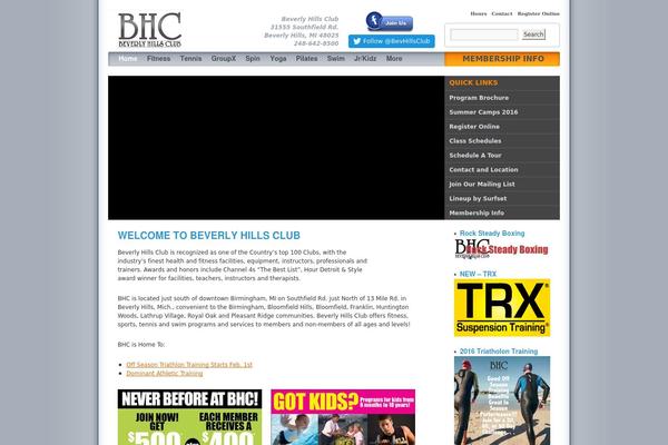Bhc theme site design template sample