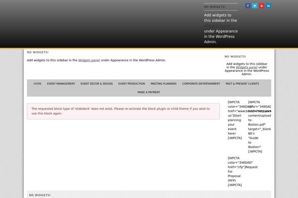 WordPress website example screenshot