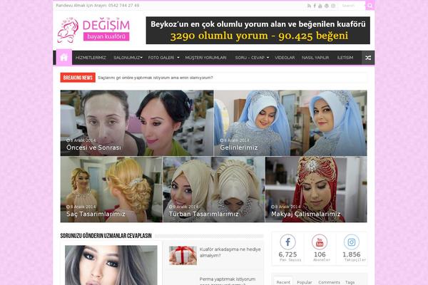 Sahifa theme site design template sample